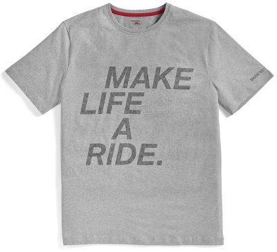 Футболка унисекс BMW Motorrad Make Life A Ride Tour T-Shirt, Unisex, Grey
