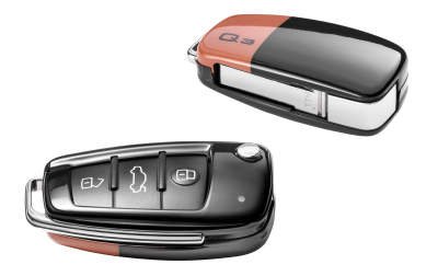 Пластиковая крышка для ключа Audi Q3 Key Cover, pulse orange/brilliant black