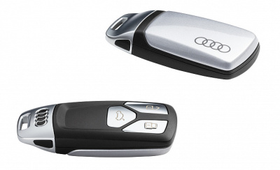 Пластиковая крышка для ключа Audi Key Cover, Chrome, Floret Silver Metallic
