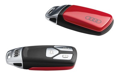 Пластиковая крышка для ключа Audi Key Cover, Chrome, Tango Red Metallic