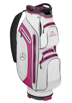 Карт-бэг для гольфа Mercedes-Benz Golf Cart Bag, White / Fuchsia / Black