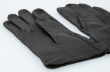 Мужские кожаные перчатки Mercedes-AMG Men's Leather Gloves, Black, артикул B66955777