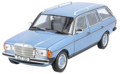 Модель автомобиля Mercedes-Benz 200 T-Modell S 123 (1980-1985), 1:18 Scale, Diamond Blue