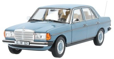 Модель автомобиля Mercedes-Benz 200 W123 (1980-1985), 1:18 Scale, China Blue