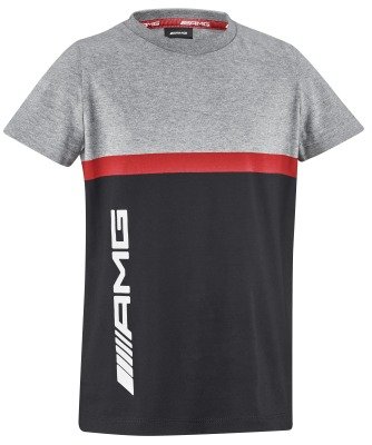 Детская футболка Mercedes-AMG Children's T-shirt, black/grey/red