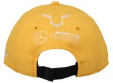 Бейсболка Mercedes F1 Cap Lewis Hamilton, Special Edition Abu Dhabi 2020, Yellow, артикул B67996455