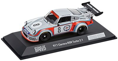Модель автомобиля Porsche 911 Carrera RSR Turbo 2.1, Icons Of Speed Limited Calendar Edition, Scale 1:43