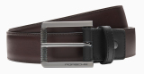Двусторонний кожаный ремень Porsche Reversible Belt, Unisex, Essential Collection, Brown/Black, артикул WAP6600090MESS