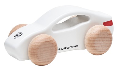 Деревянная игрушка Porsche Taycan Wooden Toy-Сar, White