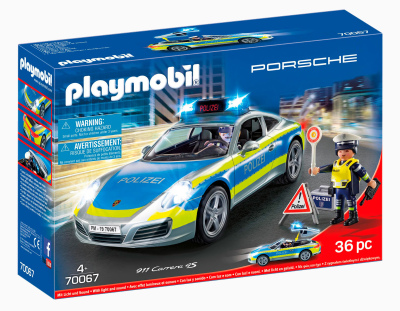 Детский конструктор Porsche 911 Carrera 4S Playmobil Playset – Police