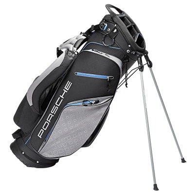 Сумка для гольфа Porsche Golf Standbag, Black/Grey/Blue