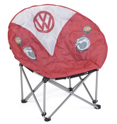 Складное кресло Volkswagen T1 Bulli Foldable Camping Chair, Red/White