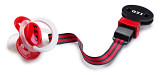 Шнурок для крепления соски-пустышки Volkswagen GTI Pacifier Lanyard, red/black, артикул 5GB084410041