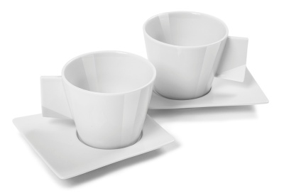 Набор из двух чашек для капучино Skoda Cappuccino set 2 pieces, White