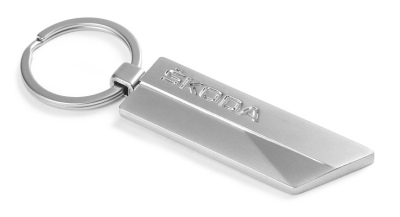 Металлический брелок Skoda Logo Metall Keyring, NM, Silver