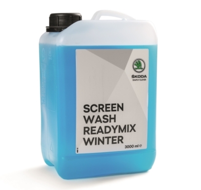 Зимняя стеклоомывающая жидкость Skoda Windscreen Washer Winter Mixture, 3 Liter