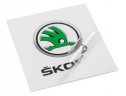 Наклейка логотип Skoda Logo Sticker 6,5 x 6,3 cm.