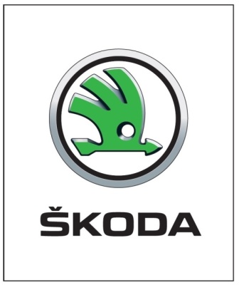 Наклейка логотип Skoda Logo Sticker 30 x 25 cm.