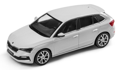 Модель автомобиля Skoda Scala, Scale 1:43, Moon White