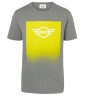 Мужская футболка MINI Wordmark Gradient T-Shirt Men’s, Grey/Energetic Yellow/White