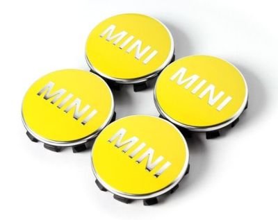 Набор из 4-х крышек на ступицу MINI Hub Caps Set, Bright Yellow