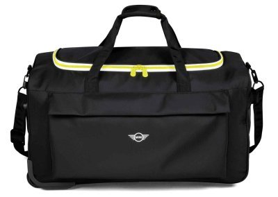 Туристическая сумка на колисках MINI Contrast Zipper Soft Luggage, Black/Energetic Yellow/White