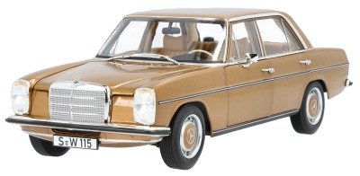 Модель автомобиля Mercedes-Benz 200 W 114/W 115 (1968-1973), 1:18 Scale, Bycance Gold