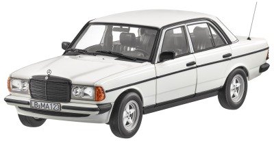 Модель автомобиля Mercedes-Benz 200 W123 (1980-1985), 1:18 Scale, Classic White