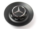 Набор из 4-х крышек ступицы колеса Mercedes Hub Caps Set, дизайн AMG, черный матовый
