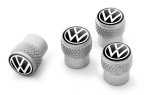Набор колпачков для колесных вентилей Volkswagen Valve Dust Caps, Aluminium