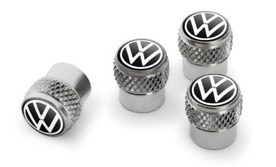 Набор колпачков для колесных вентилей Volkswagen Valve Dust Caps, Rubber/Metall