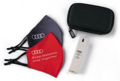 Набор из двух масок и санитайзера Audi Set of Face Masks and Hand Disinfectant Spray