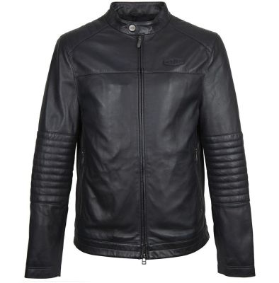 Мужская кожаная куртка Jaguar Men's Heritage Leather Jacket, Black NM