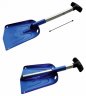 Алюминиевая складная лопата MINI Foldable Snow Shovel, Blue/Silver/Black