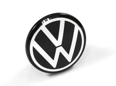 Крышка ступицы литого диска Volkswagen Original Hub Cap, Black / Chrome