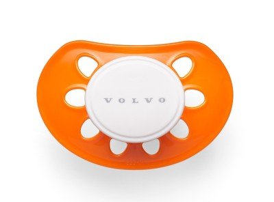 Соска-пустышка Volvo Dummy, White/Orange