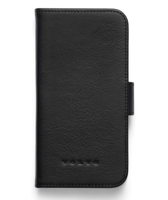 Кожаный чехол-книжка для iPhone 12 от Volvo Reimagined Flip Iphone Case 12, Charcoal Grey