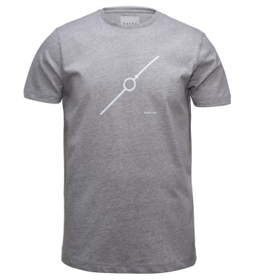 Мужская футболка Volvo Diagonal T-shirt, Mens, Grey Melange