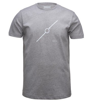 Мужская футболка Volvo Diagonal T-shirt, Mens, Grey Melange