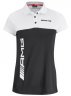 Женская рубашка-поло Mercedes-AMG Ladies Polo Shirt, MY21, Black/White/Red