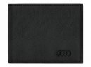Мужской кожаный мини-кошелек Audi Wallet, Small, Leather, Mens, RFID, black
