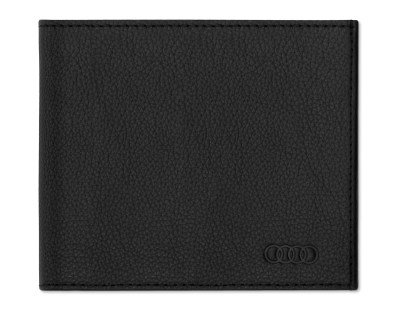 Мужской кожаный кошелек Audi Wallet Leather, Mens, RFID, Black