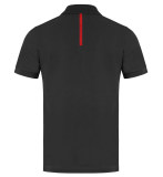 Мужская рубашка-поло Audi Sport Poloshirt, Mens, Black/Red NM, артикул 3132102022