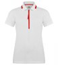 Женская рубашка-поло Audi Sport Poloshirt, Womens, white/red