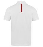 Мужская рубашка-поло Audi Sport Poloshirt, Mens, White/Red NM, артикул 3132102002