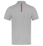 Мужская рубашка-поло Audi Sport Poloshirt, Mens, Grey Melange / Red NM, артикул 3132102012