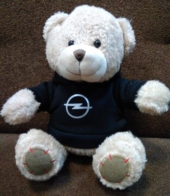 Плюшевый мишка Opel Plush Toy Teddy Bear, Beige/Black V1