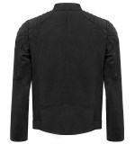 Мужская кожаная куртка Audi Leather Jacket Kaskade, Mens, black, артикул 3132100902