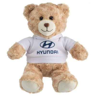 Плюшевый медведь Hyundai Plush Toy Bear, Beige/White