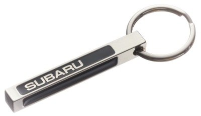Брелок для ключей Subaru Metall Stick Keyring, Silver/Black